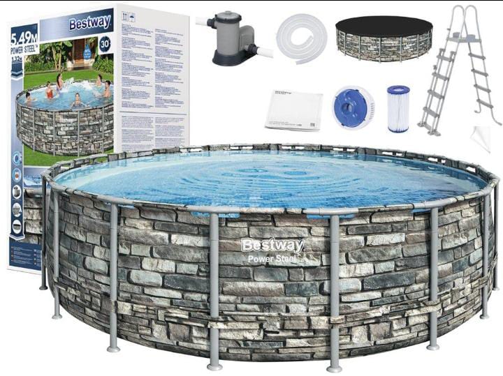 Bestway power steel 5.49 x 132m – Mega Swim